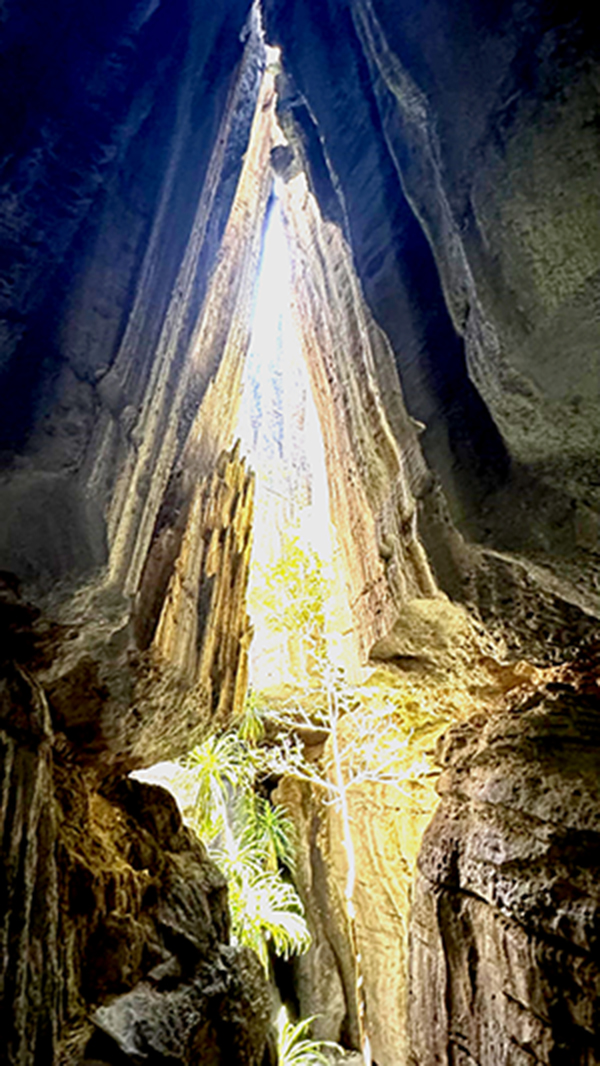 Vue aérienne des Tsingy de l'Ouest